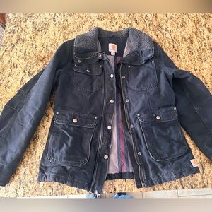 Carhartt Black Jacket with Sherpa Lining